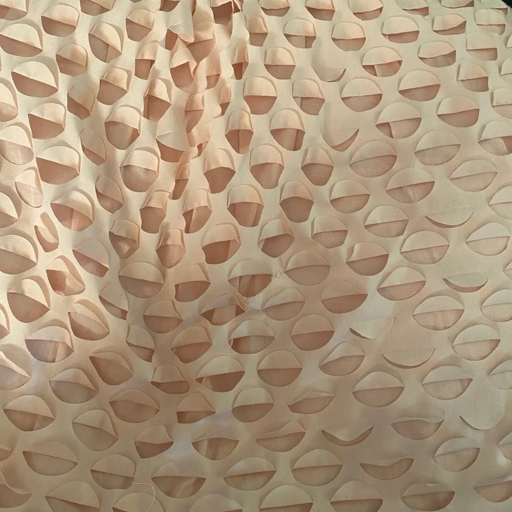 j. crew // lasercut circle a-line midi skirt pink